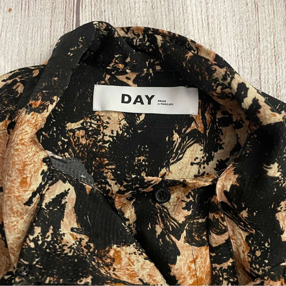 DAY BIRGER ET MIKKELSEN Women’s Kristen Fall Scenery Neck Tie Blouse Size Small - Picture 7 of 11